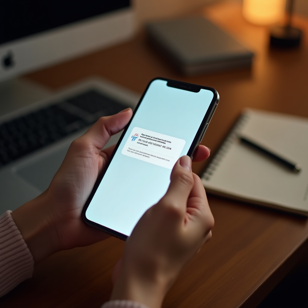 Ecran cu o notificare de recuperare a coșului abandonat pe telefon mobil